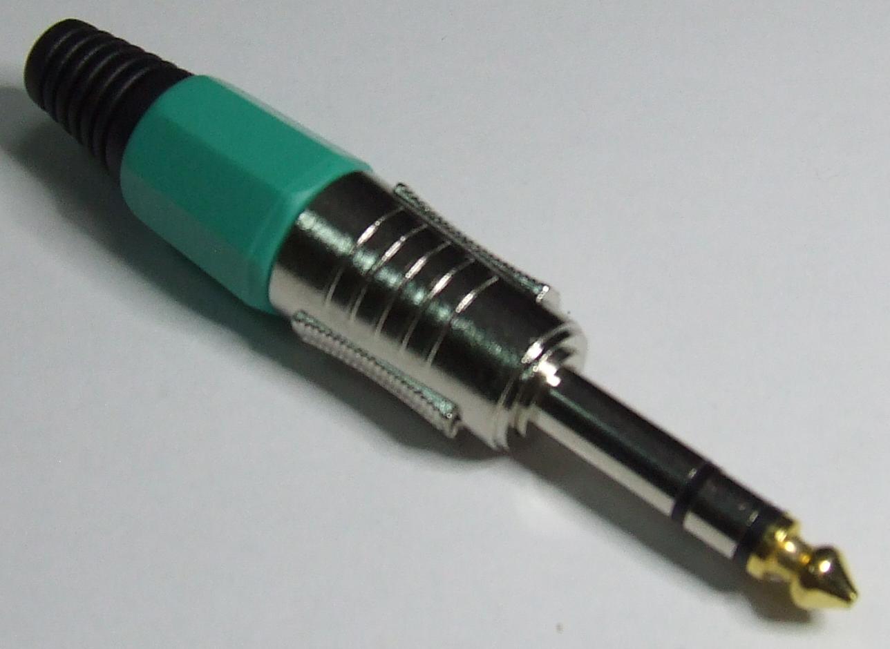 SPINA 6,3 NICHEL.STEREO VERDE SPINA 6,3 NICHEL.STEREO VERDE