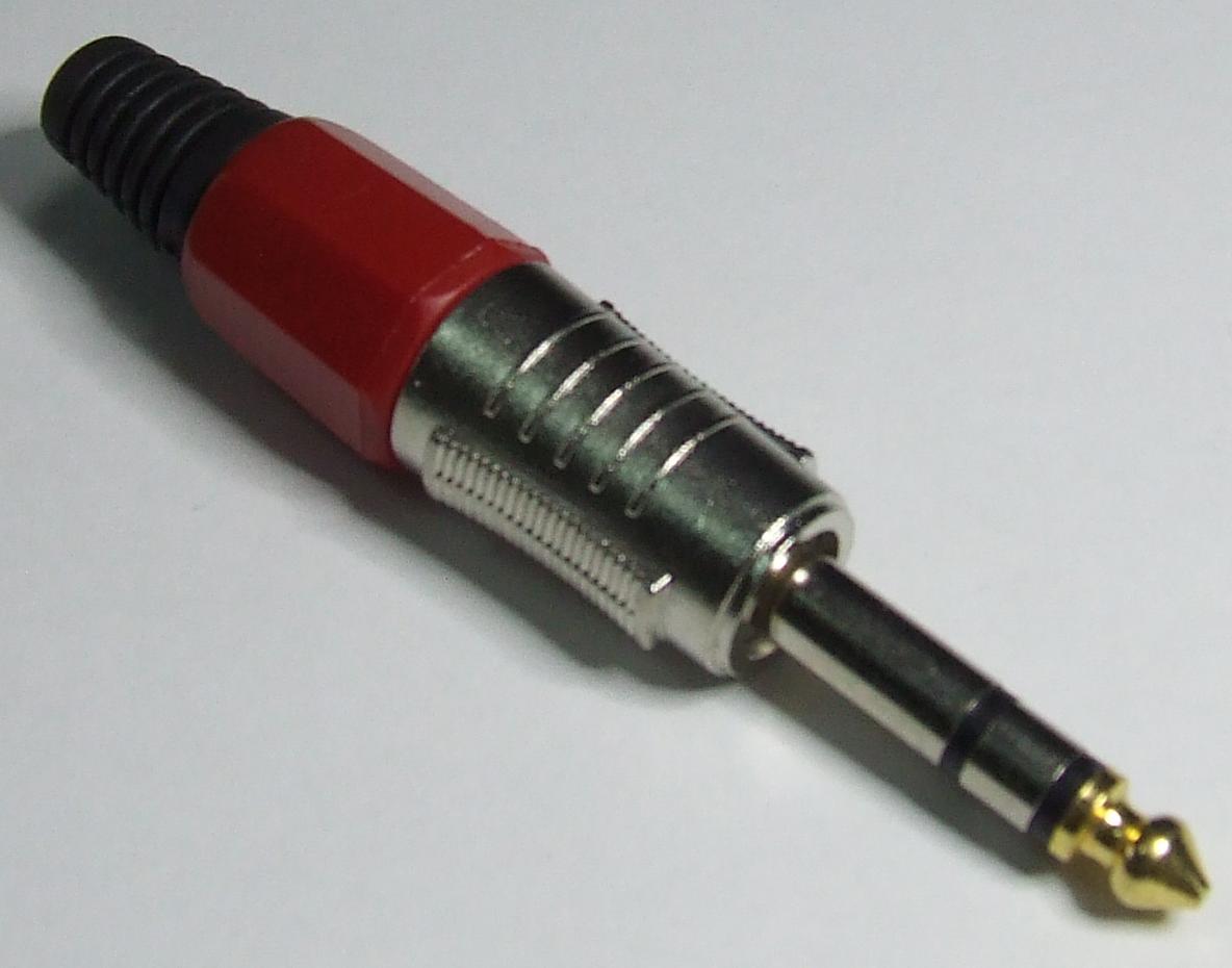 SPINA 6,3 NICHEL.STEREO ROSSA SPINA 6,3 NICHEL.STEREO ROSSA