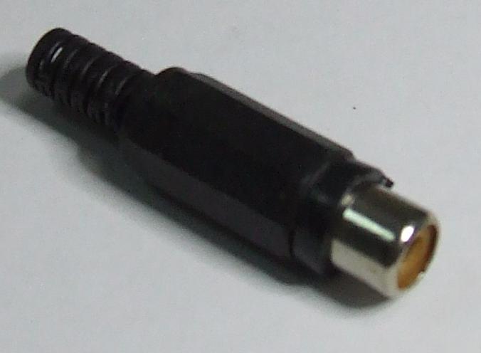 PRESA RCA IN PLASTICA NERA PRESA RCA IN PLASTICA NERA