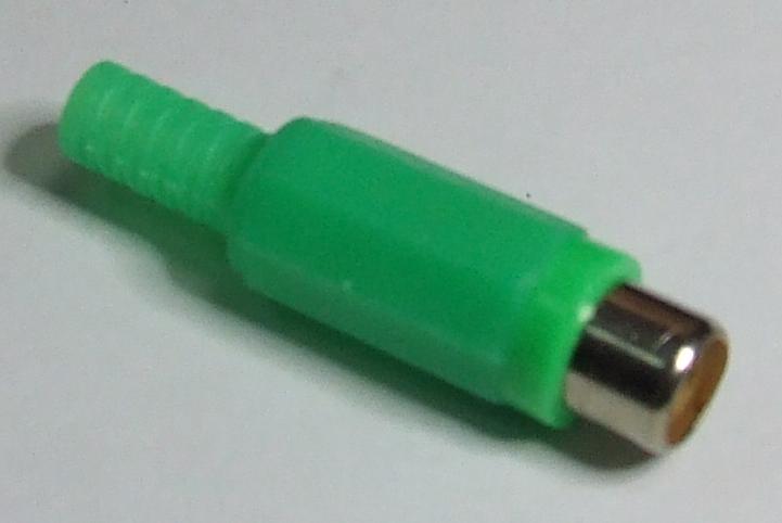 PRESA RCA IN PLASTICA VERDE PRESA RCA IN PLASTICA VERDE
