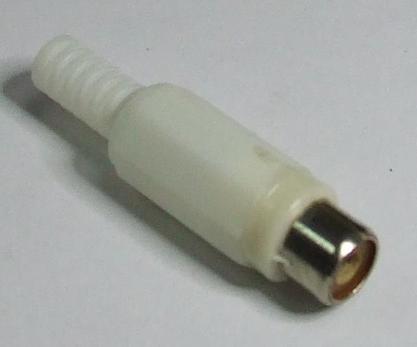 PRESA RCA IN PLASTICA ROSSA