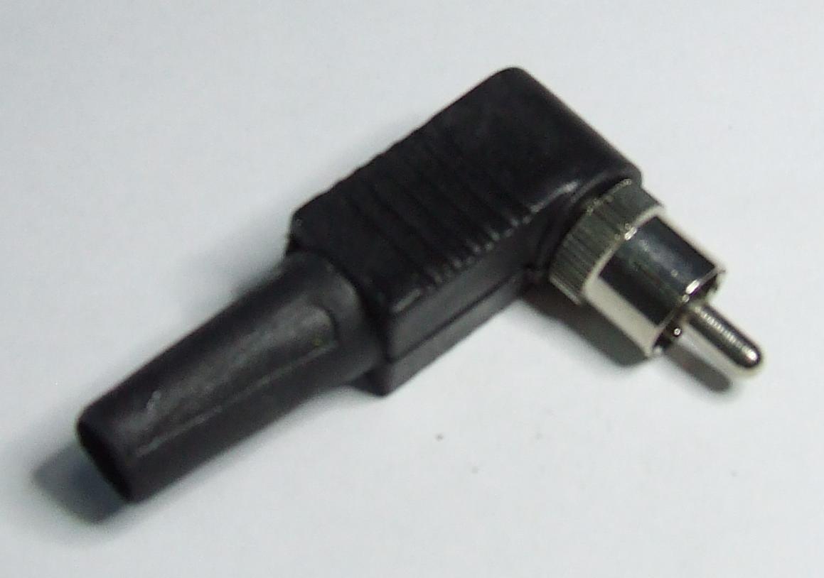 SPINA RCA ANGOLO 90° NERA SPINA RCA ANGOLO 90° NERA