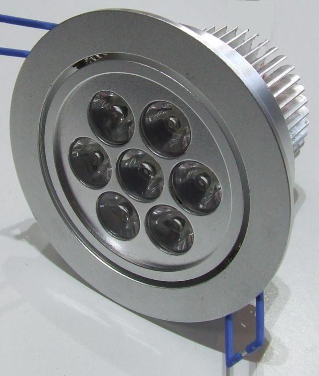 FARETTO DA INCASSO 7 LED DA 1WATT 220V 6500 KELVIN