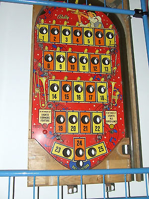 BALLY BASE DA GIOCO IN LEGNO 25 FORI PER BINGO ANNI 60 NUOVO