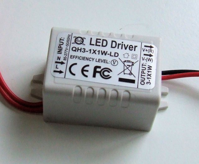 POWER SUPPLY FOR LED DRIVER 3-1X1WATT