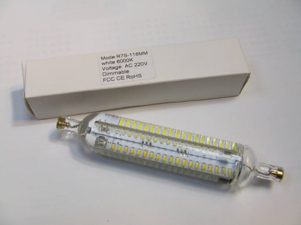 R7S 118MM LAMPADA TECNOLOGIA LED 6000 KELVIN AC 220 V DIMMERABIL R7S 118MM LAMPADA TECNOLOGIA LED 6000 KELVIN AC 220 V DIMMERABIL