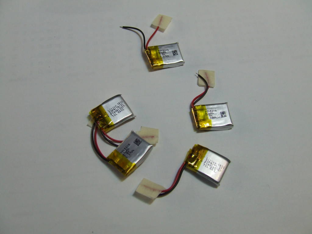BATTERIA CURVA AI POLIMERI DI LITIO 21 X 15 X 4 MM 3,8 V 97MAH BATTERIA CURVA AI POLIMERI DI LITIO 21 X 15 X 4 MM 3,8 V 97MAH