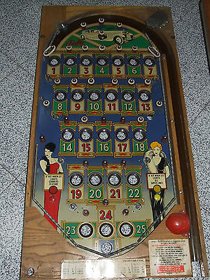 BALLY MADE IN USA PANNELLO IN LEGNO 25 FORI PER BINGO ANNI 60 BALLY MADE IN USA PANNELLO IN LEGNO 25 FORI PER BINGO ANNI 60