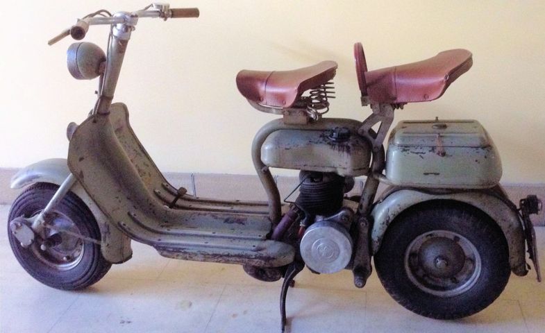 LAMBRETTA D 125 CC 2 TEMPI 3 MARCE 1953