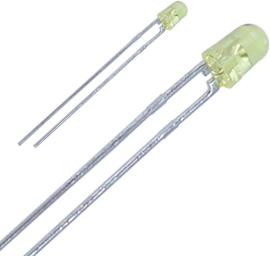 LED GIALLO LUMINOSO 3MM 1,5V LED GIALLO LUMINOSO 3MM 1,5V