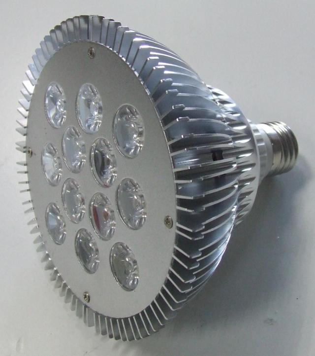 LAMPADA A 12 LED DA 1W ATTACCO E27 PAR38 LUCE B. FREDDO 6500K