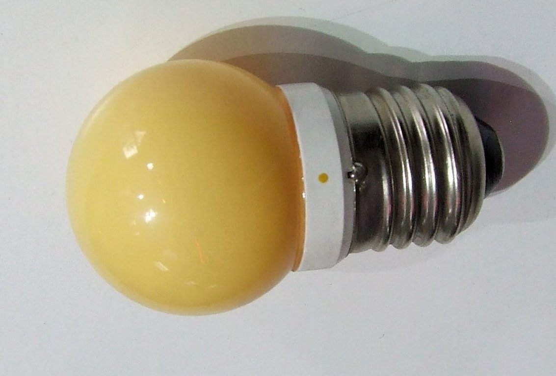 LAMPADA A SFERA LED COLORE ARANCIO COPPIA 2 WATT A 220V E27 LAMPADA A SFERA LED COLORE ARANCIO COPPIA 2 WATT A 220V E27