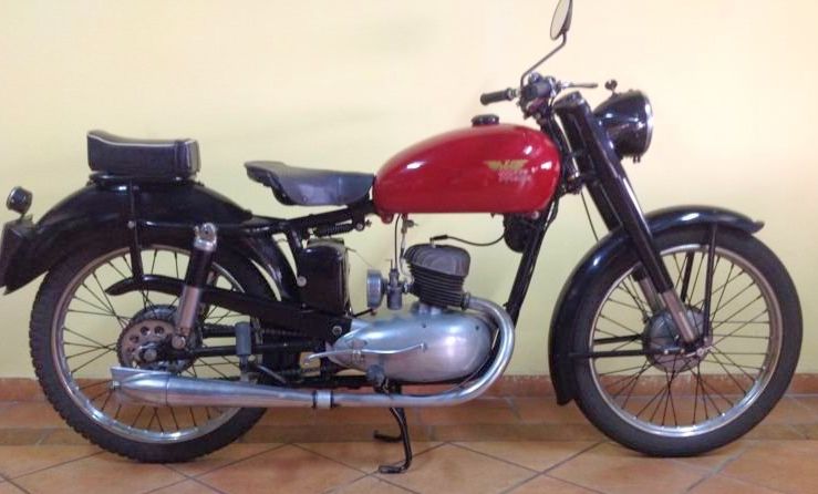 MOTO MORINI 125 CC 2 TEMPI 3 MARCE 1952