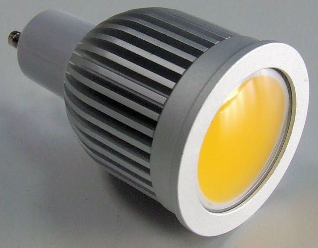 LAMPADA COB LED DA 5W GU10 DIMMERABILE 220V B.CALDO 3500 KELVIN