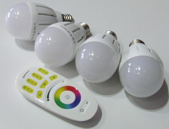 LED LAMPS KIT 4 PIECES RGB + WW 2700 KELVIN WARM WHITE