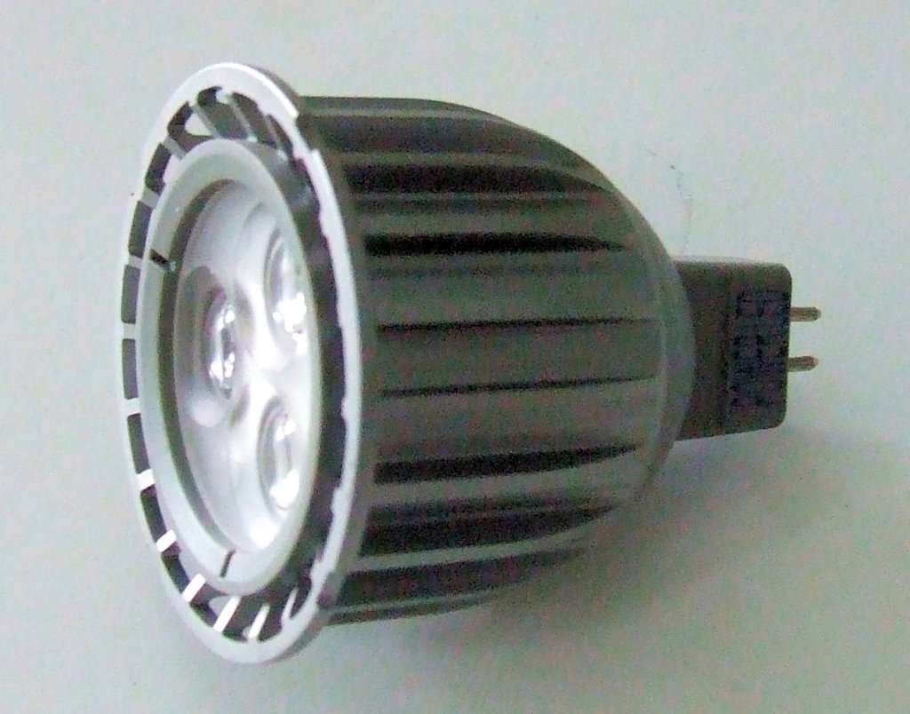 LAMPADA SPOT 3 LED DA 2WATT ATTACCO MR16 12V BIANCO CALDO