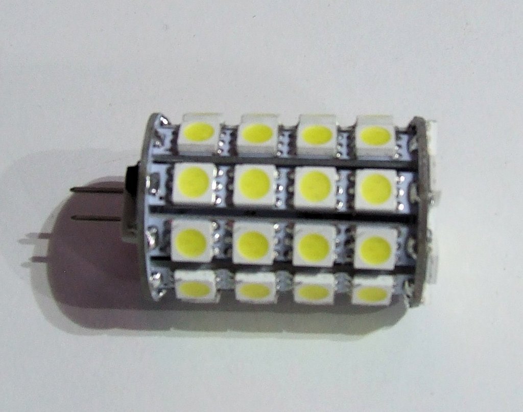 LAMPADA 49 LED G4 AC/DC 12V 6500 KELVIN LUCE BIANCO FREDDO