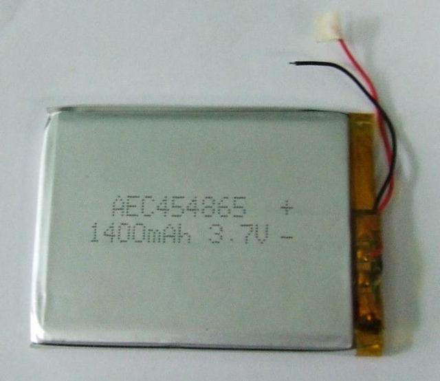 LITHIUM-POLYMER BATTERY 49 X 33 X 6 mm 3.7 VOLT 1000mAh