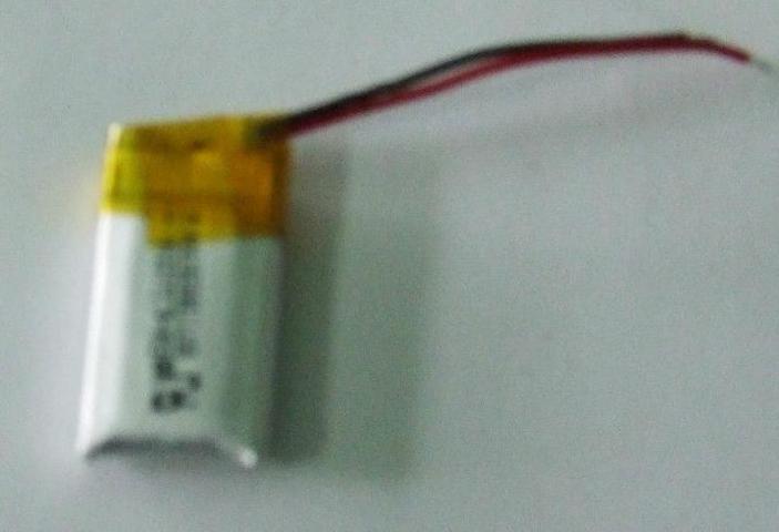 LITHIUM-POLYMER BATTERY 23 X 12 X 5 mm 3.7 VOLT 80 mA