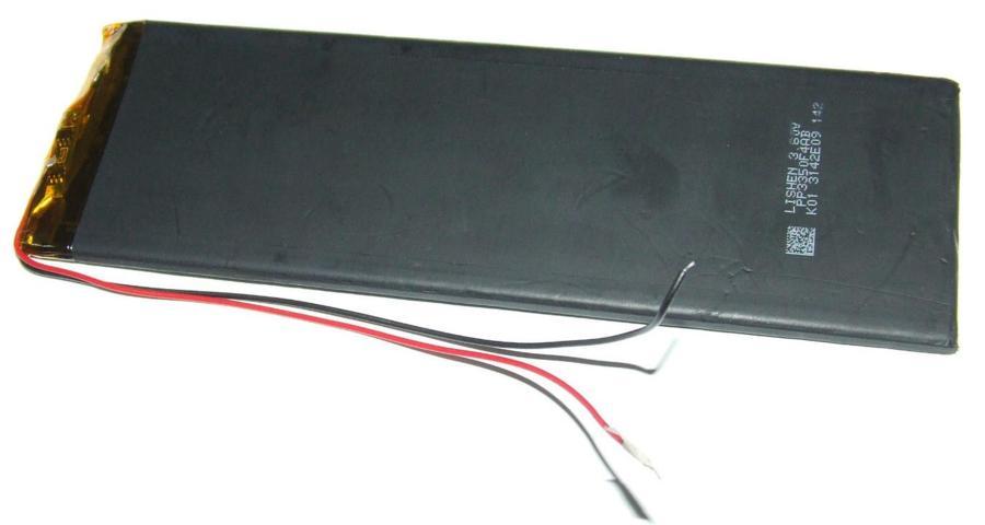 LITHIUM-POLYMER BATTERY 50 X 155 X 3mm 3.7 VOLTS 2.4 AMPERE