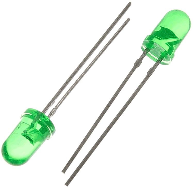 LED VERDE 5MM 1,5V