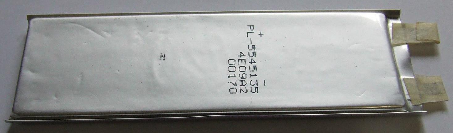 LITHIUM-POLYMER BATTERY 42 X 132 X 5mm 3.7V 2A
