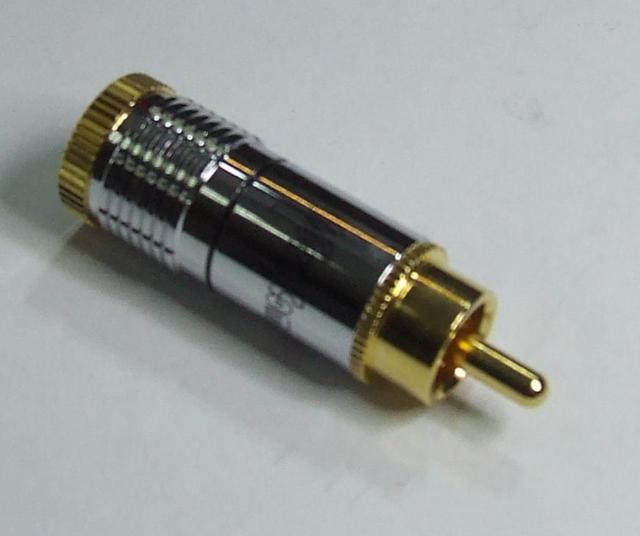 RCA CONNETTORE PROFESSIONALE CAVO 8mm/6mm NERA 3158