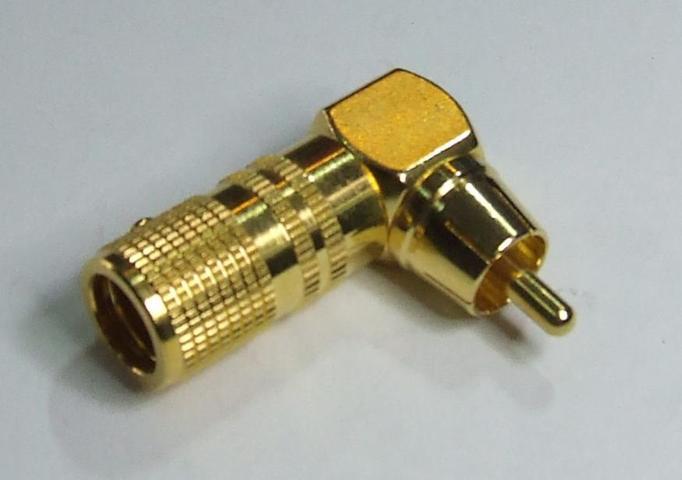 RCA SPINA ANGOLO DORATA CAVO 9 RCA SPINA ANGOLO DORATA CAVO 9