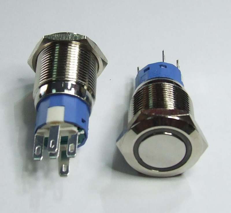 INTERRUTTORE NA-NC CON SPIA LED INTERRUTTORE NA-NC CON SPIA LED
