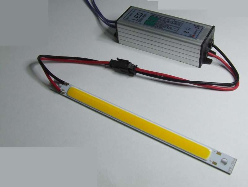 COB LED 10watt COLD LIGHT BAR 3000  KELVIN WITH DRIVER