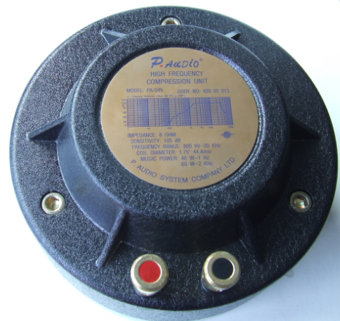 PAD45 DRIVER UNITA TROMBA TWETEER P.AUDIO UN POLLICE 8 OHM 105 PAD45 DRIVER UNITA TROMBA TWETEER P.AUDIO UN POLLICE 8 OHM 105