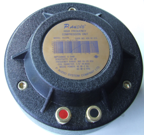 PAD45 DRIVER UNITA TROMBA TWETEER P.AUDIO UN POLLICE 8 OHM 105