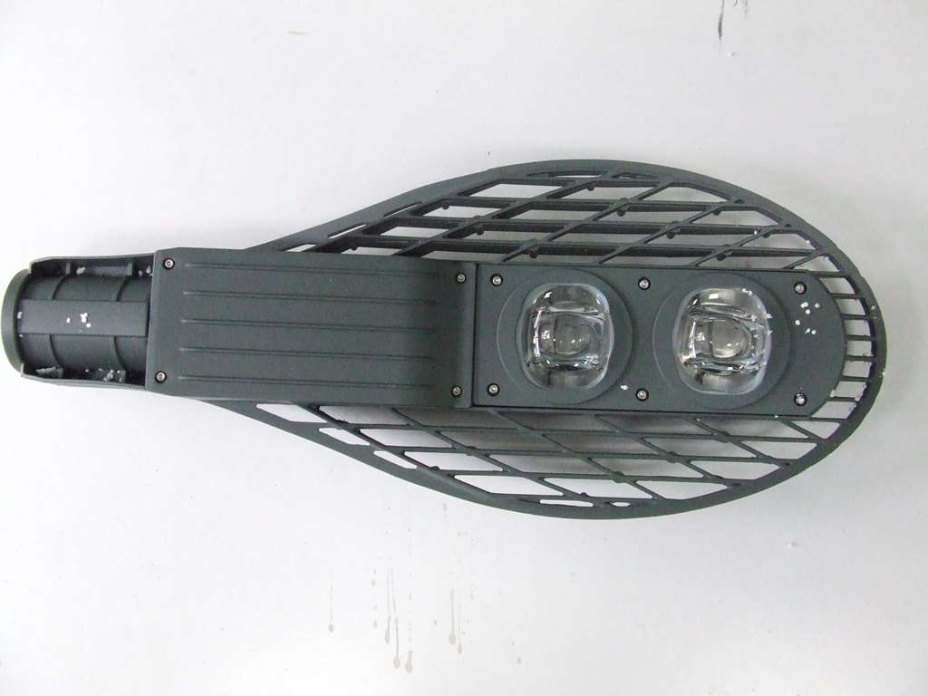 LAMPIONE STRADALE ARMATURA GUSCIO VUOTO PER 2 LED DA 50 WATT