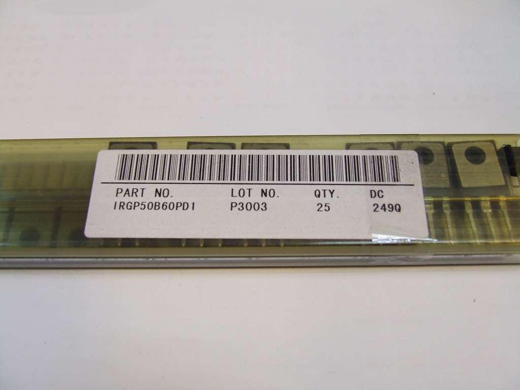 IRGP50B60PD1 TRANSISTOR IR ORIGINALE IRGP50B60PD1 TRANSISTOR IR ORIGINALE