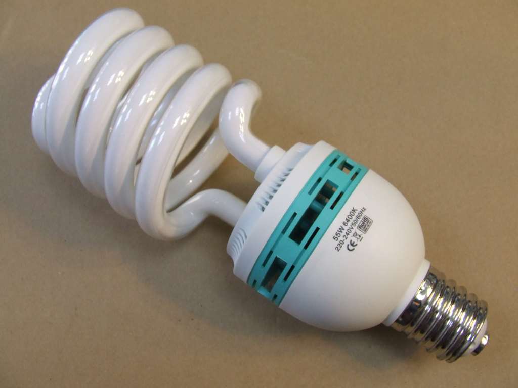 LAMPADA NEON 6400 KELVIN E40 55WATT SPIRALE 220V LAMPADA NEON 6400 KELVIN E40 55WATT SPIRALE 220V