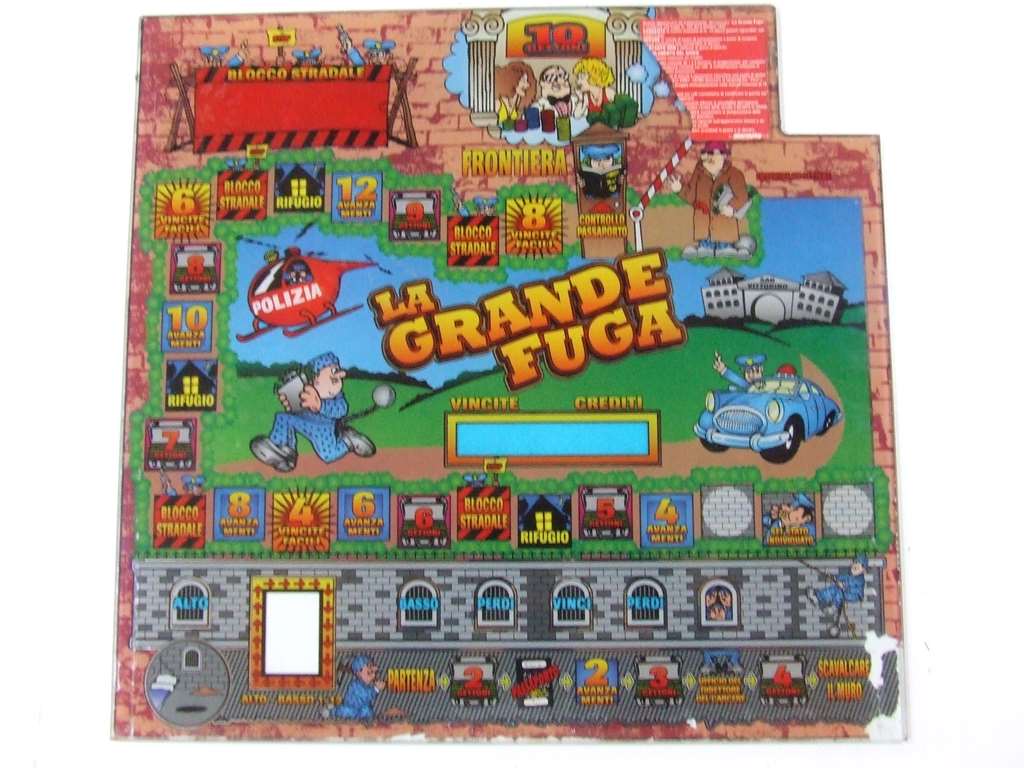 LA GRANDE FUGA SLOT MACHINE VETRO RICAMBIO ORIGINALE USATO - Clicca l'immagine per chiudere