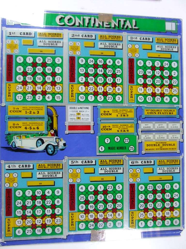 VETRO VINTAGE BINGO ANNI '70 NEW CONTINENTAL VETRO VINTAGE BINGO ANNI '70 NEW CONTINENTAL
