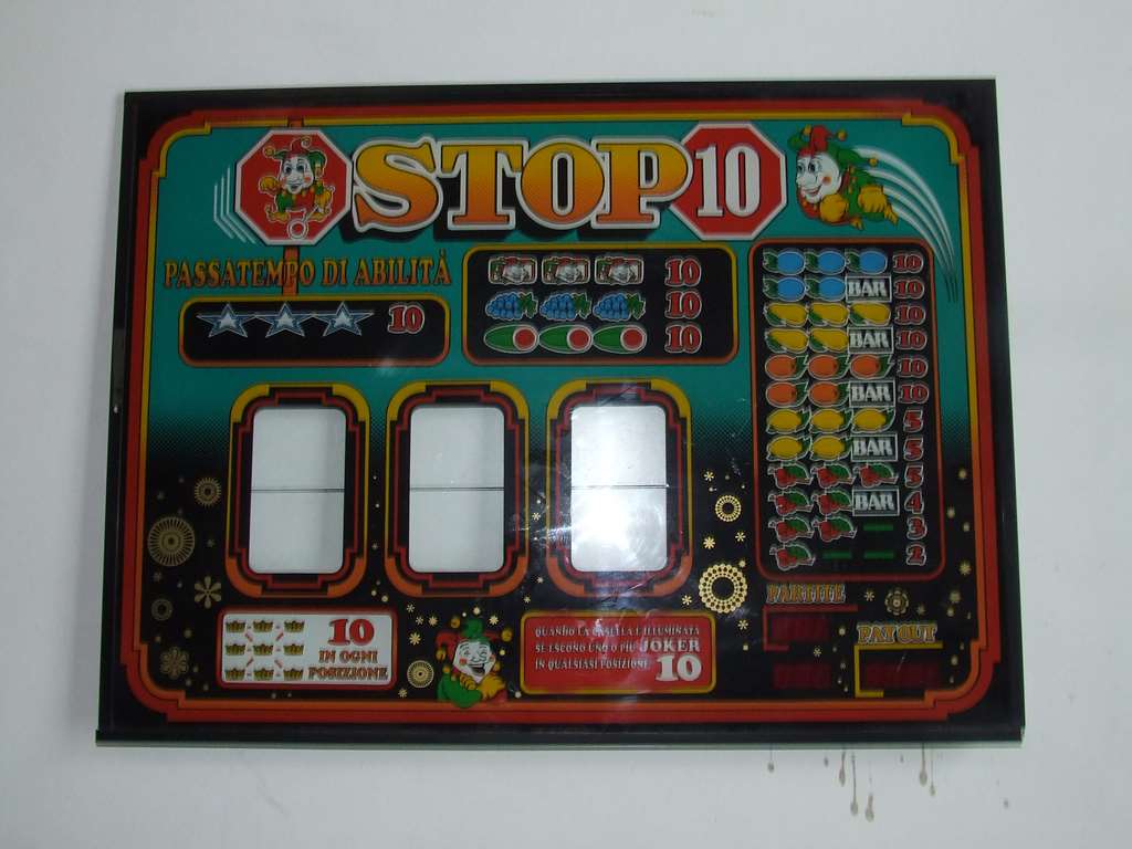 VETRO STOP 10 PER SLOT MACHINE VETRO STOP 10 PER SLOT MACHINE