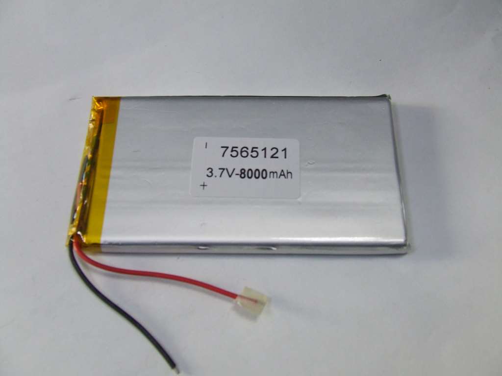 BATTERIA AI POLIMERI DI LITIO 121 X 65 X 7,5 MM 3,7 V 8000 MAH BATTERIA AI POLIMERI DI LITIO 121 X 65 X 7,5 MM 3,7 V 8000 MAH
