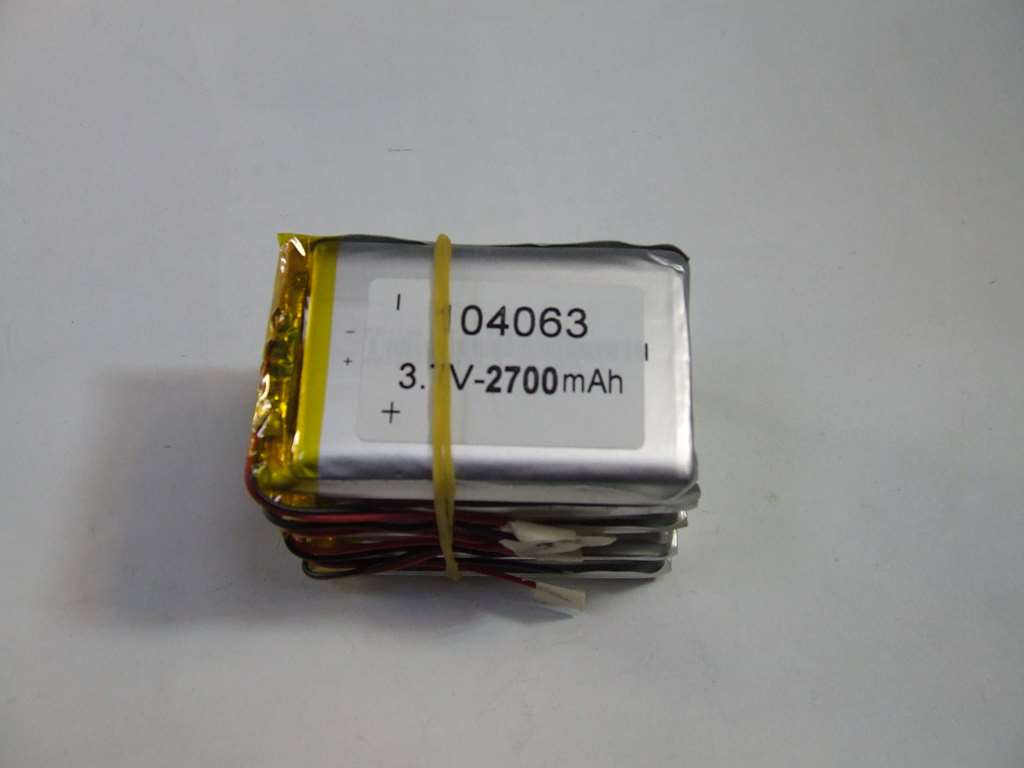 BATTERIA AI POLIMERI DI LITIO 63 X 40 X 10 MM 3,7 V 2700 MAH BATTERIA AI POLIMERI DI LITIO 63 X 40 X 10 MM 3,7 V 2700 MAH