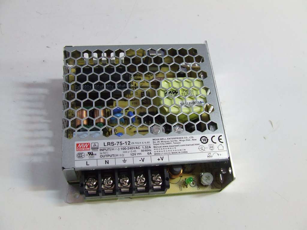 ALIMENTATORE MEANWELL SWITCHING DC 12 V 6 A 72 W ALIMENTATORE MEANWELL SWITCHING DC 12 V 6 A 72 W