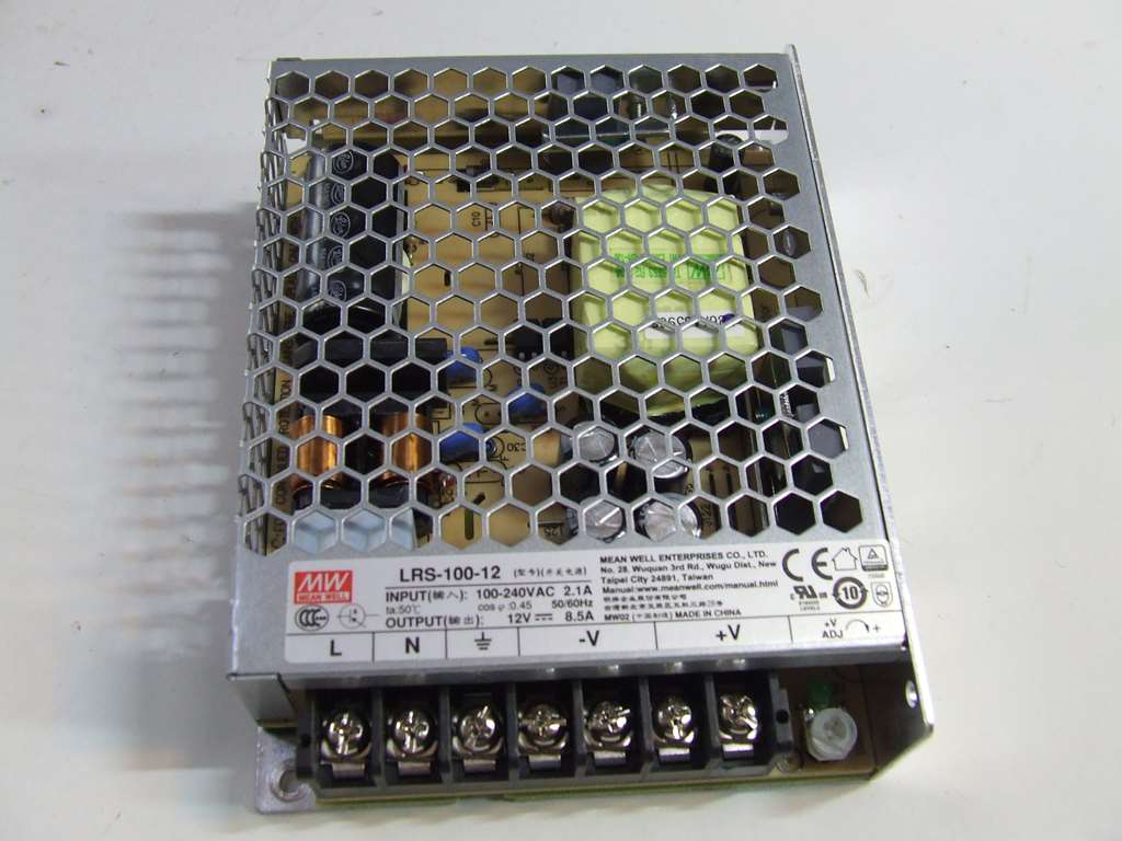 ALIMENTATORE MEANWELL SWITCHING DC 12 V 8,5 A 100 W ALIMENTATORE MEANWELL SWITCHING DC 12 V 8,5 A 100 W