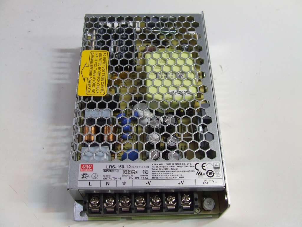ALIMENTATORE MEANWELL SWITCHING DC 12 V 12,5 A 150 W ALIMENTATORE MEANWELL SWITCHING DC 12 V 12,5 A 150 W