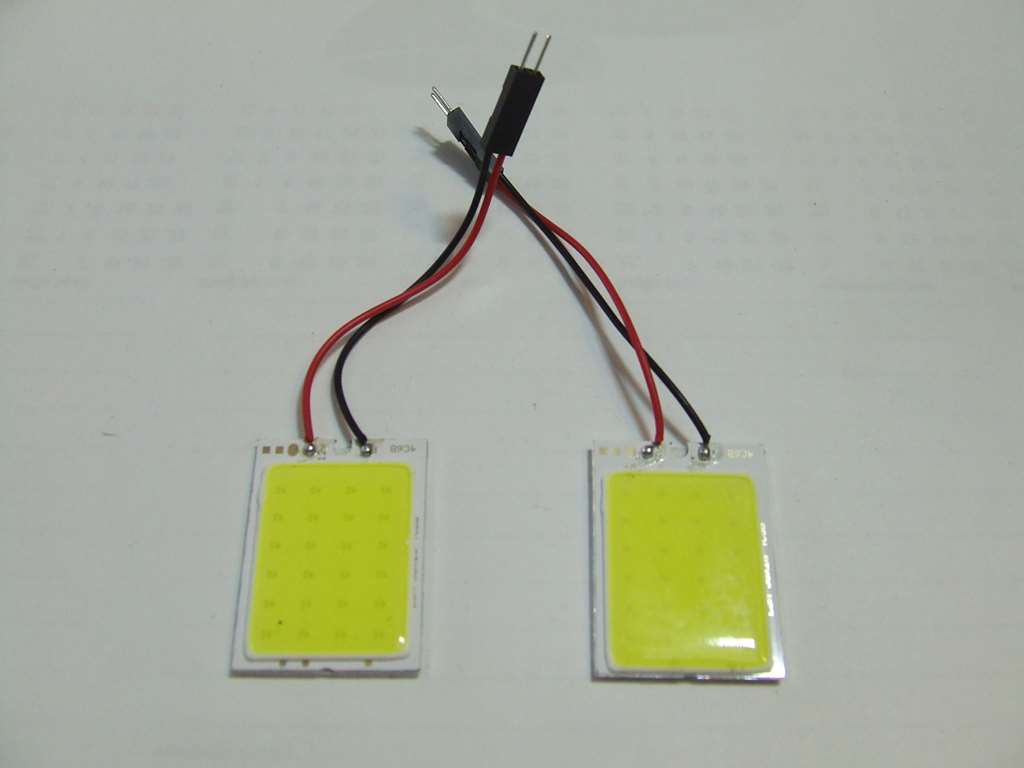 COB LED PER AUTO E NON 6500K DC12V COPPIA COB LED PER AUTO E NON 6500K DC12V COPPIA