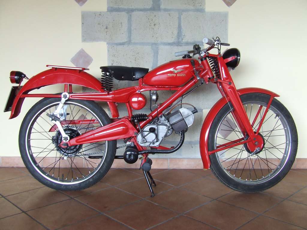 MOTO GUZZI CARDELLINO PRIMA SERIE 1955 65 cc 3 MARCE DRG 9X