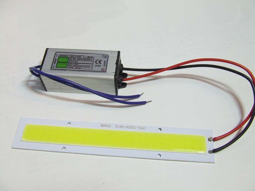 COB LED 10 WATT LUCE BIANCA 6500K CON DRIVER AC 220 VOLT COB LED 10 WATT LUCE BIANCA 6500K CON DRIVER AC 220 VOLT