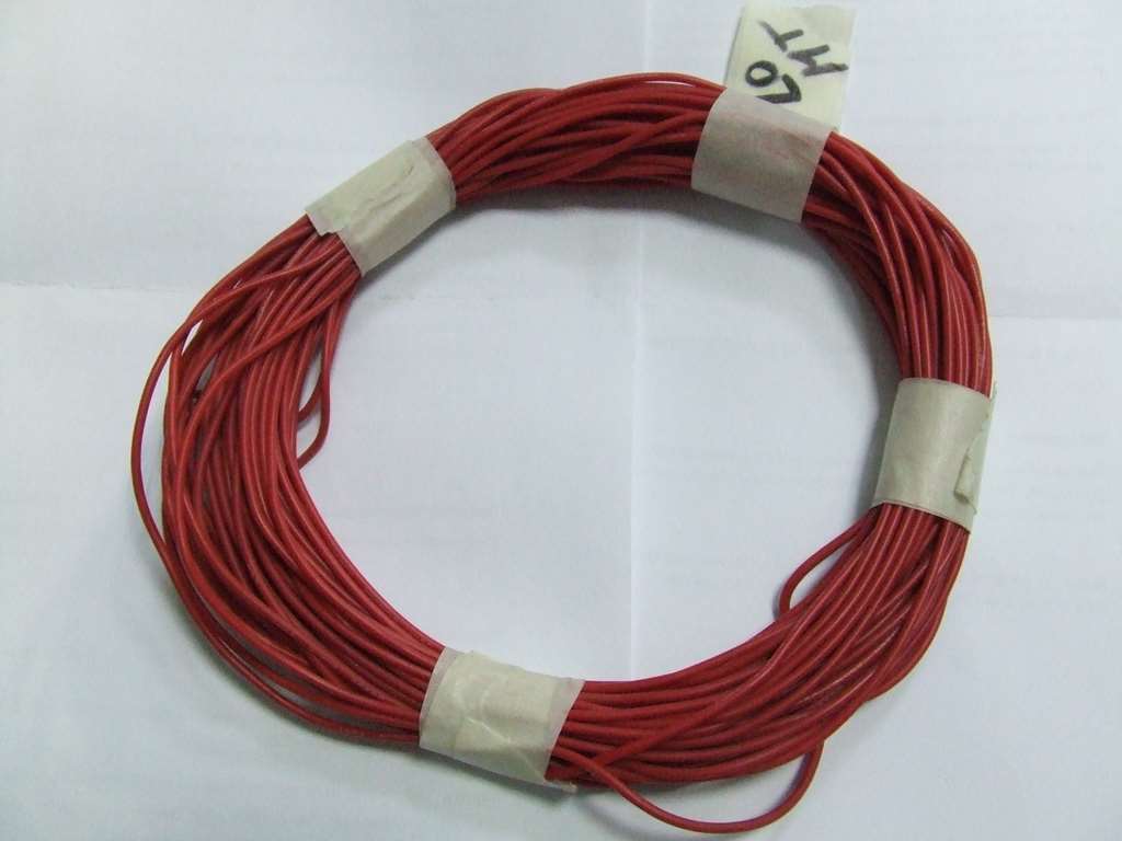 CAVO ANTIFIAMMA MATASSA ROSSA 20 MT SEZIONE 1 MM CAVO ANTIFIAMMA MATASSA ROSSA 20 MT SEZIONE 1 MM