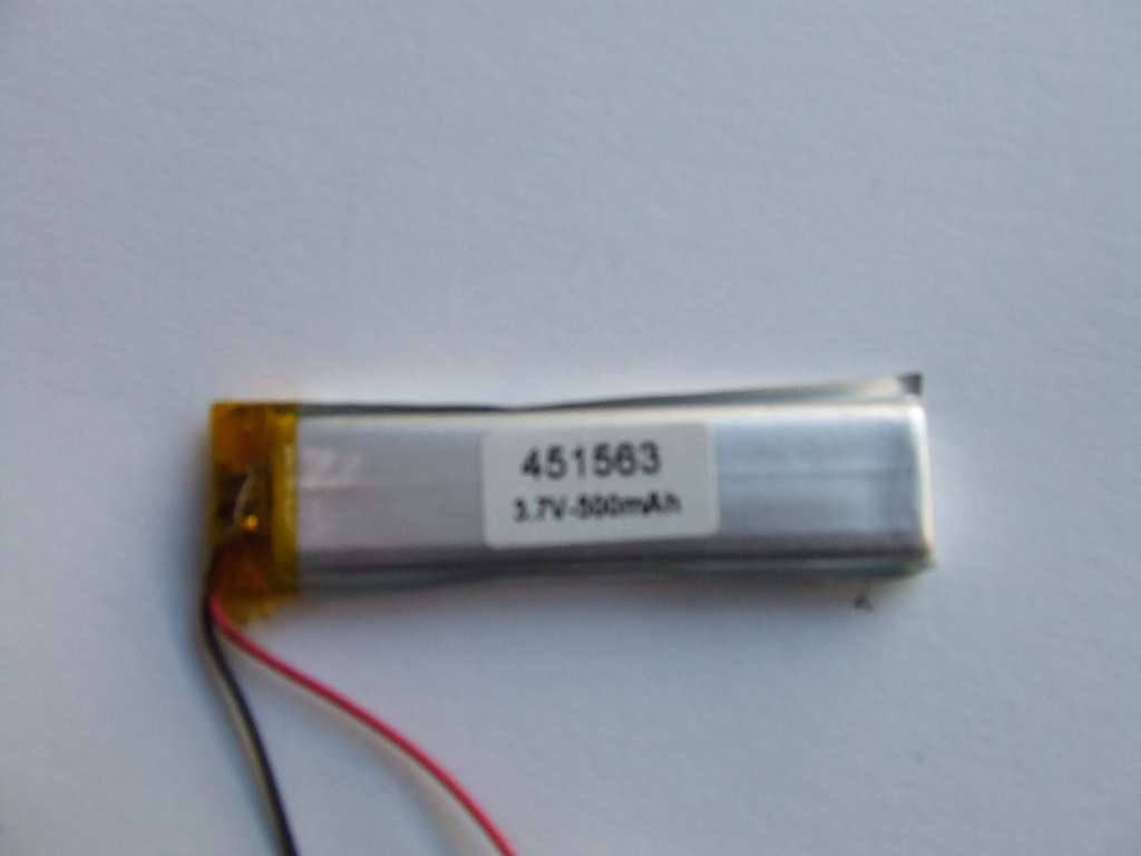 BATTERIA AI POLIMERI DI LITIO 63 X 15 X 4,5 MM 3,7 V 500 MAH