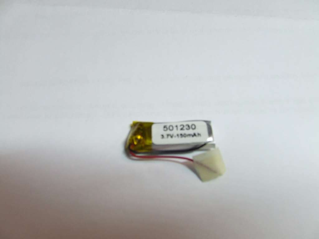 BATTERIA AI POLIMERI DI LITIO 30 X 12 X 5 MM 3,7 V 150 MAH