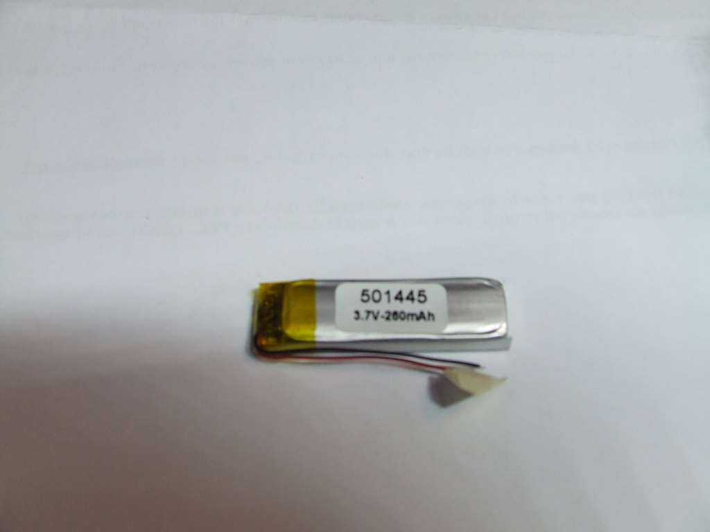 BATTERIA AI POLIMERI DI LITIO 45 X 14 X 5 MM 3,7 V 260 MAH BATTERIA AI POLIMERI DI LITIO 45 X 14 X 5 MM 3,7 V 260 MAH